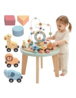 Medinis Montessori veiklos stalas vaikams Medinis Montessori veiklos stalas vaikams