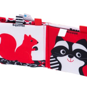 Minkšta vizualinė knygelė „Miško gyventojai“ kūdikiams