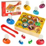 Montessori edukacinis žaidimas "Bičių korys"