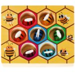 Montessori edukacinis žaidimas "Bičių korys"