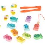 Medinis magnetinis žvejybos žaidimas "Poilsis prie ežero"