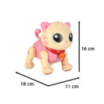 Interaktyvus šokinėjantis ir dainuojantis katinas valdomas RC, rožinis