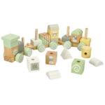 Medinis traukinys su kaladėlėmis "Lulilo Train"