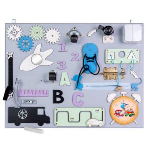 Medinė manipuliacinė lenta "Autobusas"