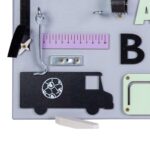 Medinė manipuliacinė lenta "Autobusas"