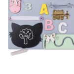 Medinė manipuliacinė lenta "Katinėlis"