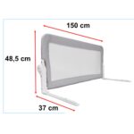 Apsauginis lovos bortelis vaikams nuo 18 mėn 150 cm, juoda