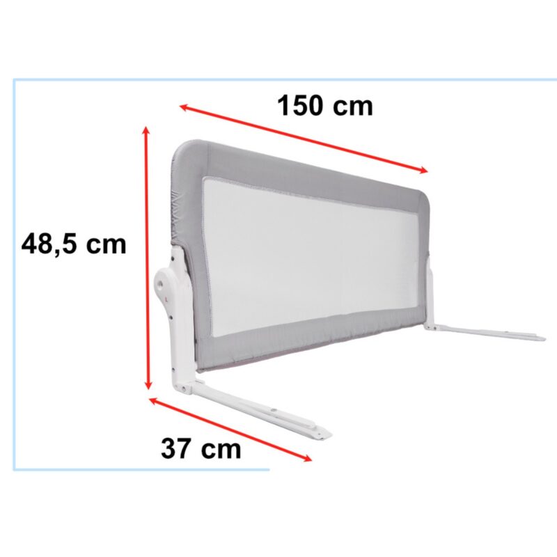 Apsauginis lovos bortelis vaikams nuo 18 mėn 150 cm, juoda
