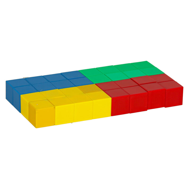 Magnetinės kubinės konstrukcinės kaladėlės vaikams (32 det.)