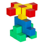 Magnetinės kubinės konstrukcinės kaladėlės (32 det.)