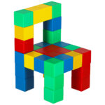 Magnetinės kubinės konstrukcinės kaladėlės (32 det.)