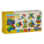 Magnetinės kubinės konstrukcinės kaladėlės (64 det.)