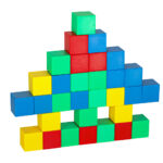 Magnetinės kubinės konstrukcinės kaladėlės (64 det.)