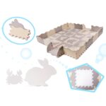 Žaidimų putplasčio kilimėlis - maniežas "Gyvūnėliai"