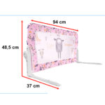 Apsauginis lovos bortelis 90 cm, rožinis