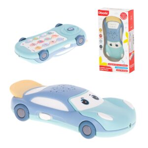 Muzikinis automobilis - telefonas su žvaigždžių projektoriumi, mėlynas
