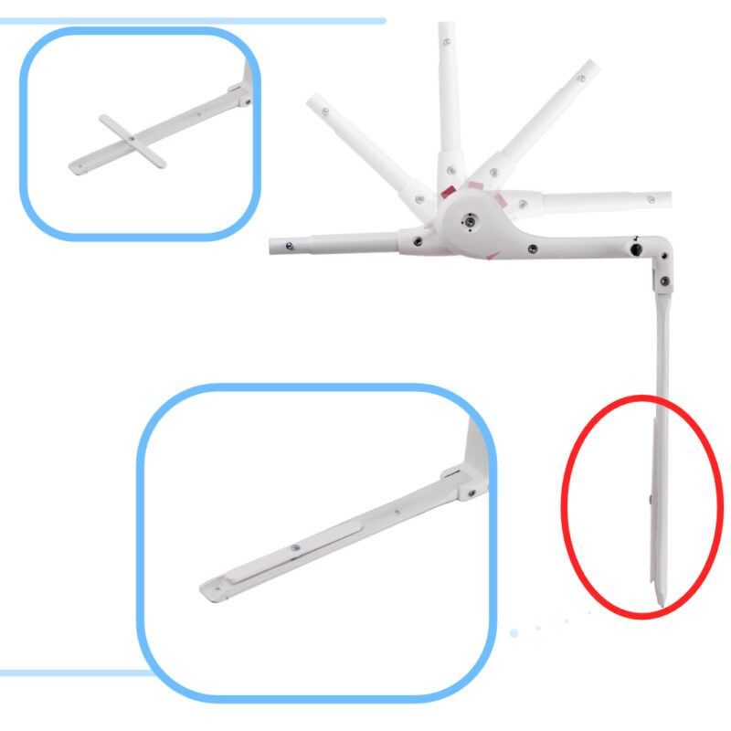 Apsauginis lovos bortelis vaikams 90 cm – pilkas