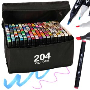 Dvipusiai žymekliai su dėklu + stovas (204 vnt.)