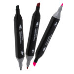 Dvipusiai žymekliai su dėklu + stovas (24 vnt.)