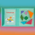 Montessori 3D magnetinė dėlionių knyga "Tangram" Montessori 3D magnetinė dėlionių knyga "Tangram"