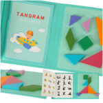 Montessori 3D magnetinė dėlionių knyga "Tangram" Montessori 3D magnetinė dėlionių knyga "Tangram"