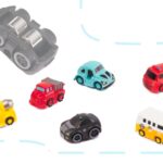 Automobilių trasa su garažu, elektriniu liftu ir 8 automobiliais