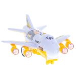 Transporterio lėktuvas + 6 automobiliai, geltonas