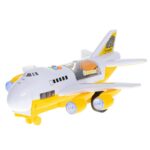 Transporterio lėktuvas + 6 automobiliai, geltonas