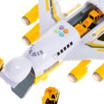 Transporterio lėktuvas + 6 automobiliai, geltonas