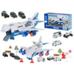 Transporterio lėktuvas + 6 automobiliai, mėlynas
