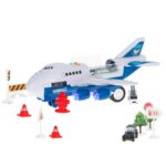 Transporterio lėktuvas + 6 automobiliai, mėlynas