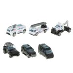 Transporterio lėktuvas + 6 automobiliai, mėlynas