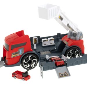 Gaisrinės sunkvežimis – transporteris su mašinėlėmis 2in1