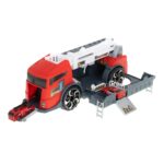 Sunkvežimis - transporteris 2in1+3 automobiliai, raudonas
