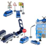 Policijos stotis ir elektrinis traukinys ~300cm (92 el.)