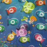 Medinis montessori magnetinis žuvyčių žvejybos žaidimas