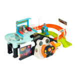 Daugiapakopė automobilių trasa su vairu + 6 automobiliai "Kosmosas'