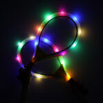 LED teniso raketės su plunksnelėmis vaikams