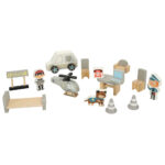 Medinė policijos nuovada + policijos sraigtasparnis