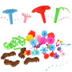 Montessori konstruktorius "Gėlių sodas" (104el.)