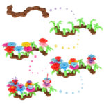 Montessori konstruktorius "Gėlių sodas" (104el.)