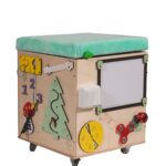 Lavinamasis veiklos pufas su ratukais ir veiklomis, vaikams