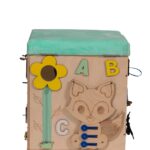 Lavinamasis veiklos pufas su ratukais ir veiklomis, vaikams