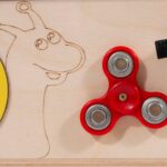 Lavinamasis veiklos pufas su ratukais ir veiklomis, vaikams