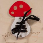 Lavinamasis veiklos pufas su ratukais ir veiklomis, vaikams