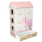LULILO PAPILIO medinis lėlių namelis su stalčiais ir durimis 80cm, rožinis