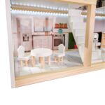 LULILO medinis lėlių namelis su LED apšvietimu 78cm "FLORO boho"