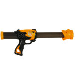 Arkadinis žaidimas su taikiniu, kamuoliukais ir pistoletu "Alkanas robotas"