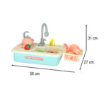 Vaikiška kriauklė su vandens čiaupu ir priedais – vaikams