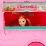 Lėlės automobilis - maisto kemperis su priedais (21el.)